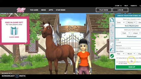 starstable online|star stable account log in.